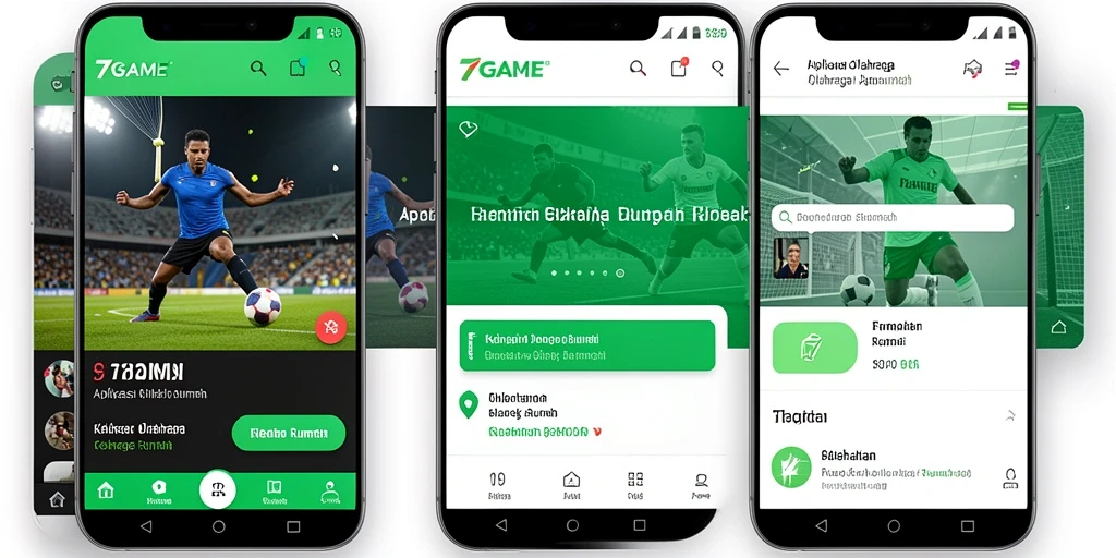 Tampilan antarmuka 7GAME saat melakukan latihan Olahraga Rumah.