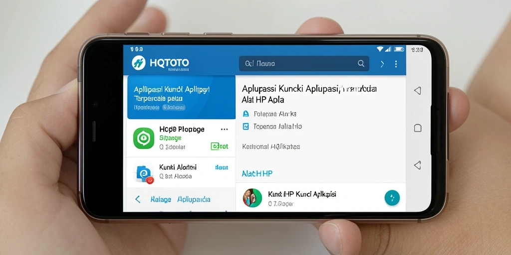Tampilan antarmuka HQTOTO dengan fitur kunci aplikasi yang mudah digunakan.