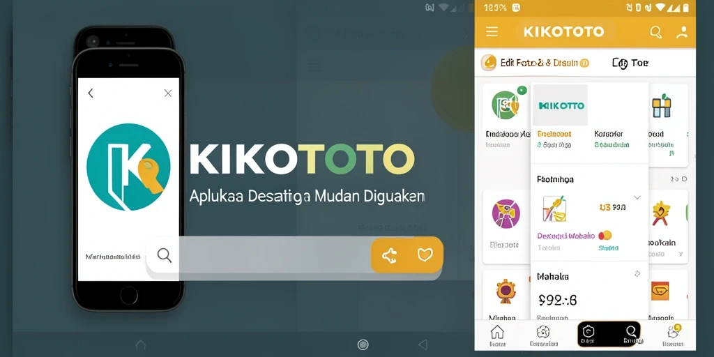 Antarmuka KIKOTOTO yang user-friendly untuk membuat logo.