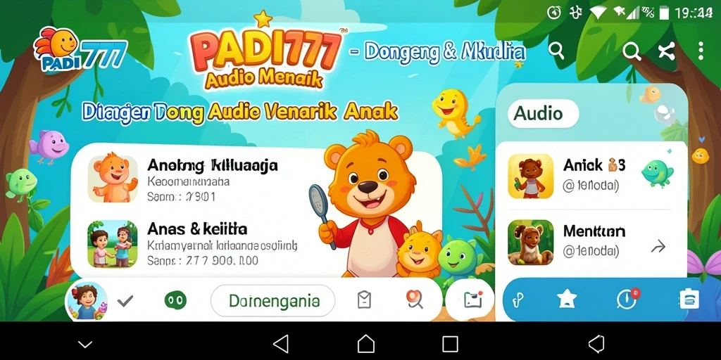 Tampilan antarmuka PADI777 yang menarik dan ramah anak.