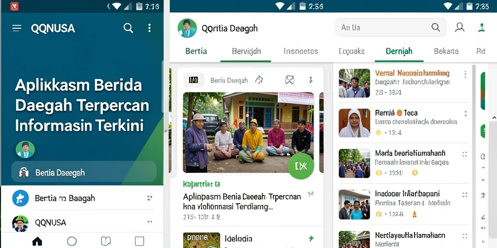 Tampilan antarmuka pengguna QQNUSA yang informatif dan modern.