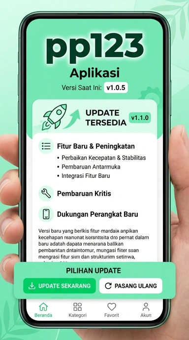 Riwayat Versi Aplikasi pp123 Terbaru